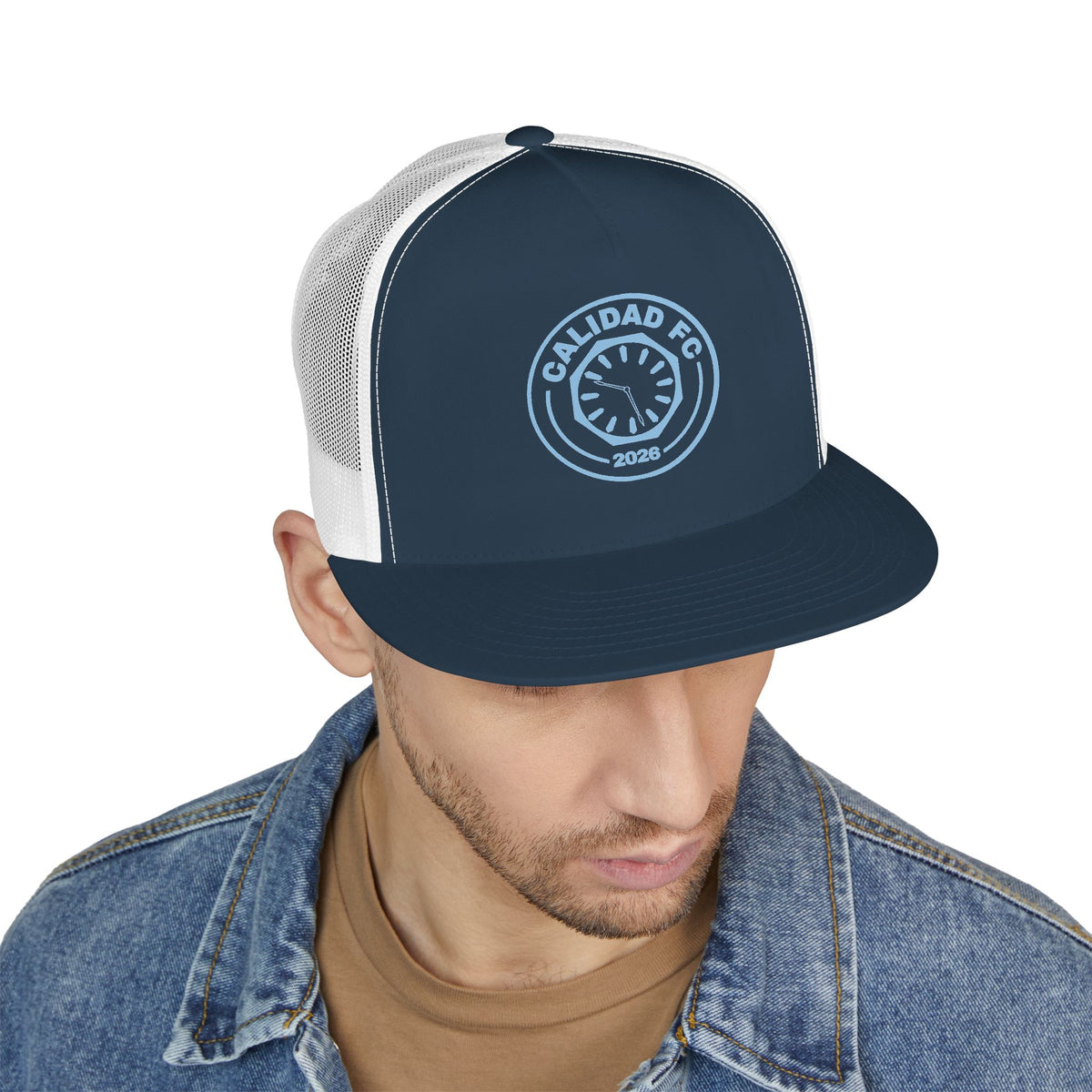 Calidad FC Light Blue Mesh Snapback